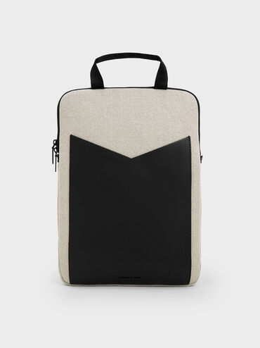 Gaia Canvas Laptop Bag, Multi, hi-res