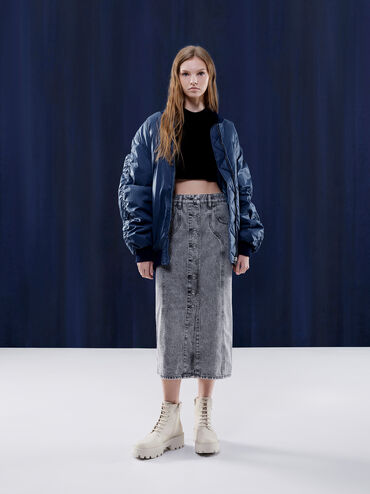 Ripley Ridged-Sole Ankle Boots, Chalk, hi-res