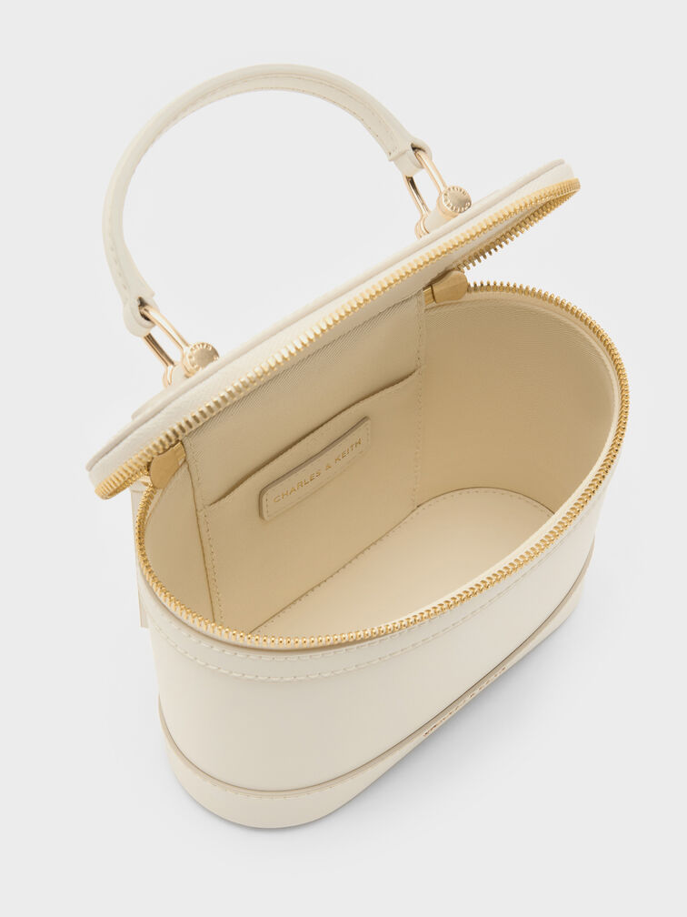 Enola Top Handle Vanity Bag, Cream, hi-res