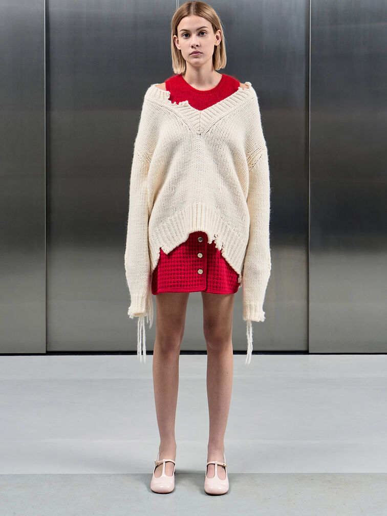 T-Bar Slingback Mary Jane Pumps, Light Pink, hi-res