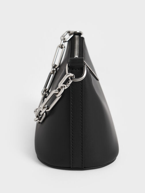 Robyn Elongated Chain-Handle Bag, Noir, hi-res