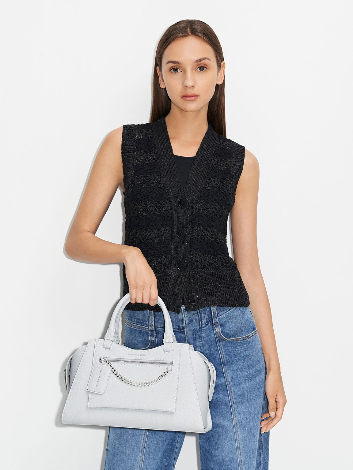 Trapeze tote bag charles & keith top