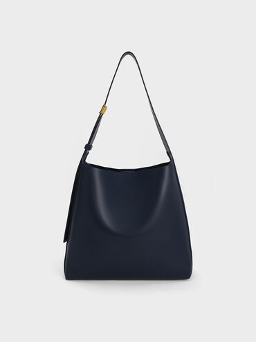 Edna Tote Bag, Navy, hi-res