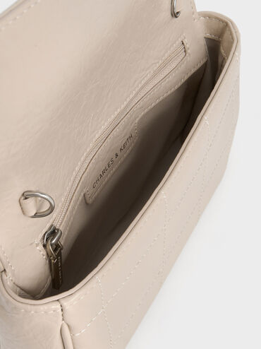Suki Padlock Crossbody Bag, Oat, hi-res