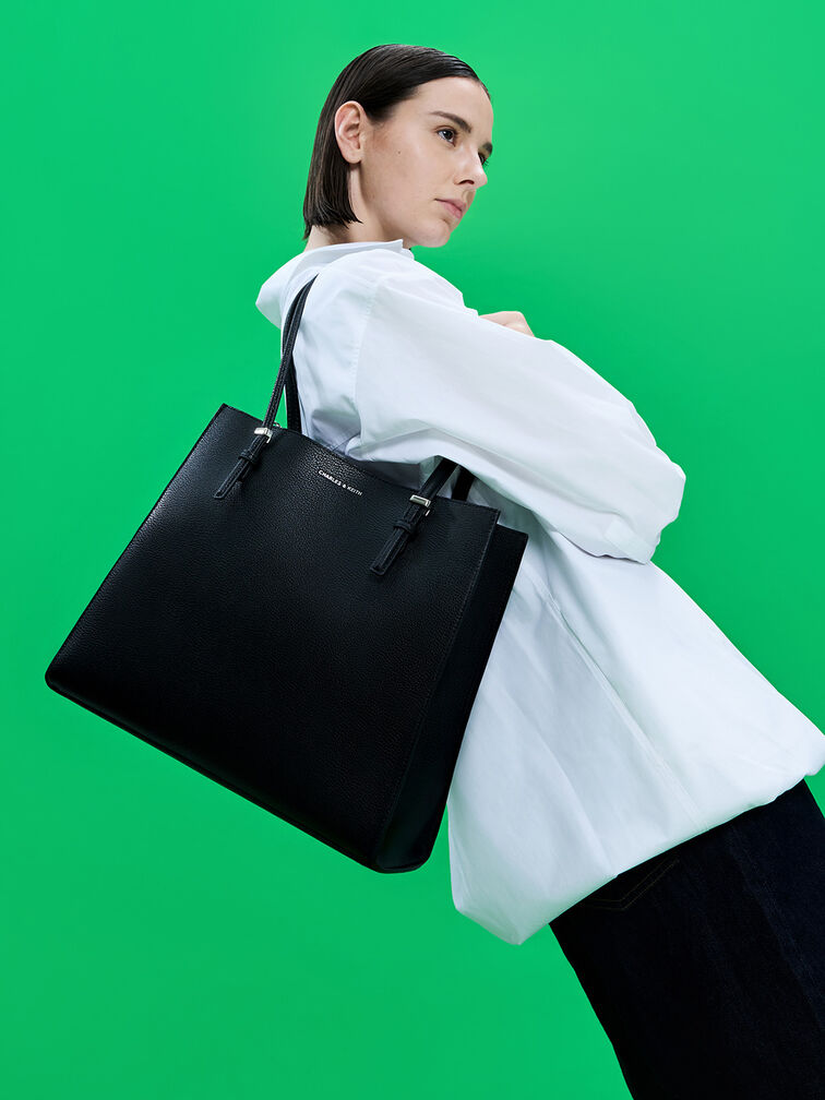 Sansa Tote Bag, Noir, hi-res