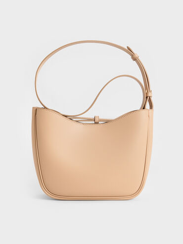 Robyn Chain-Handle Bag, Beige, hi-res