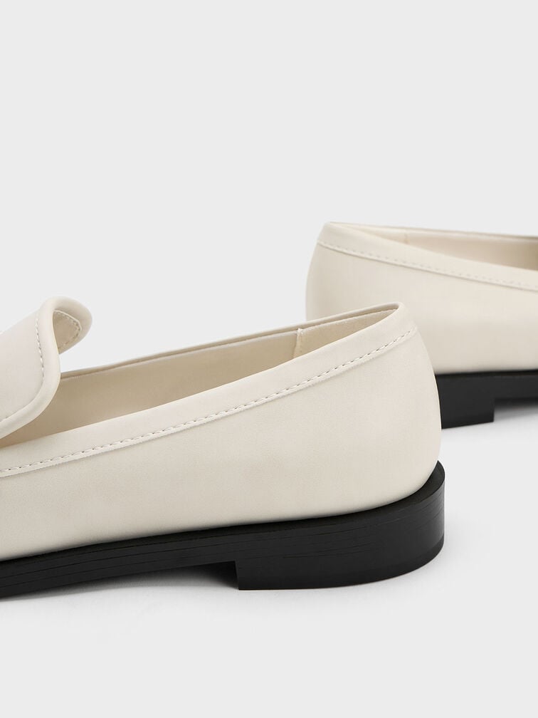 Beaded Strap Loafers, Chalk, hi-res