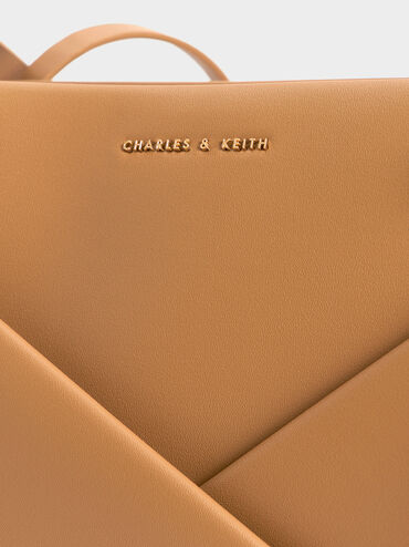 Midori Geometric Tote Bag, Camel, hi-res
