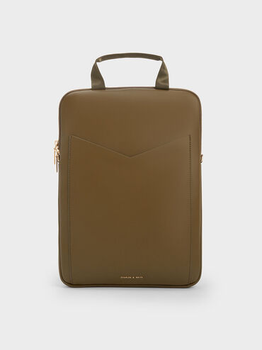 Gaia Laptop Bag, Khaki, hi-res