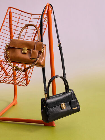 Acelynn Rope-Chain Tote Bag, Distressed Tan, hi-res