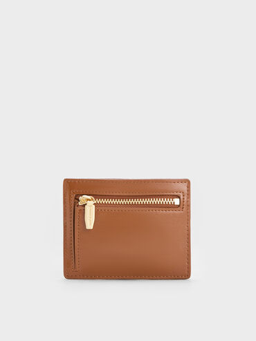 Carli Multi-Slot Card Holder, Brown, hi-res