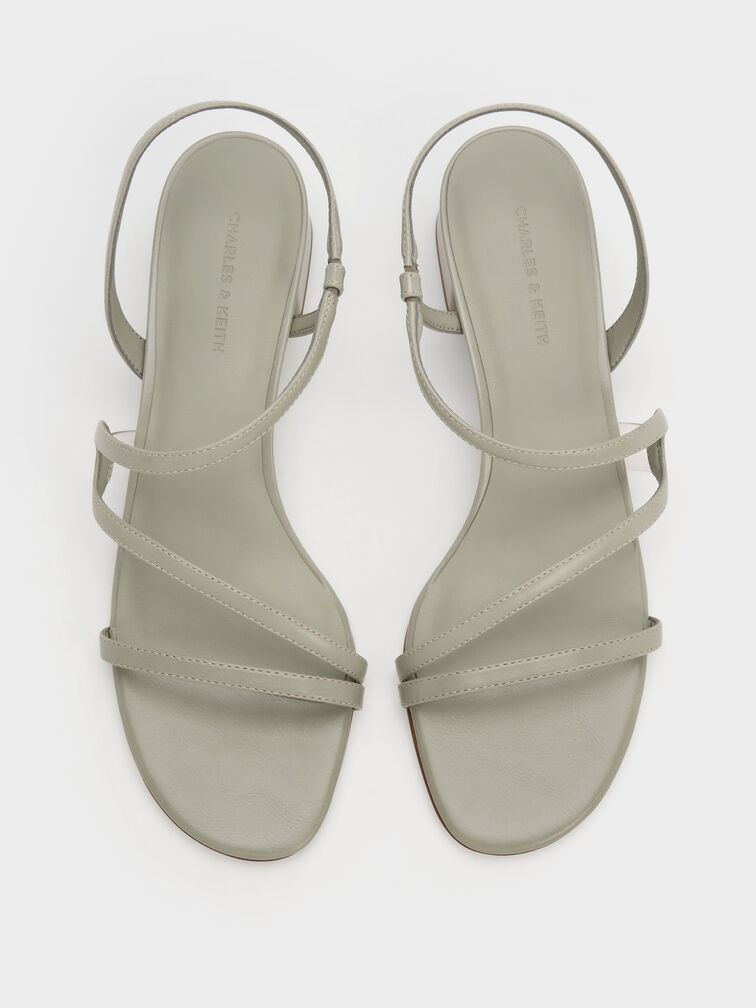 Arden Wavy Slingback Sandals, Mint Green, hi-res