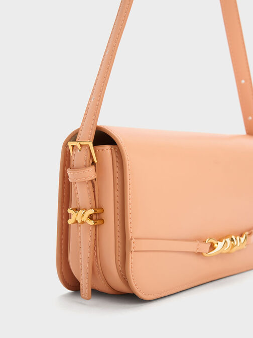 Henrietta Shoulder Bag, Orange, hi-res