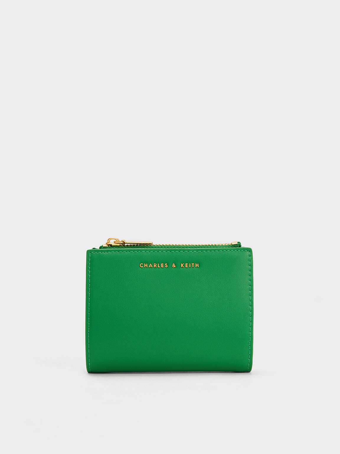 Harmonee Top Zip Small Wallet, Green, hi-res