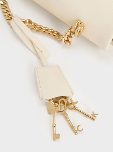 Kerry Chain-Handle Crossbody Bag, Cream, hi-res