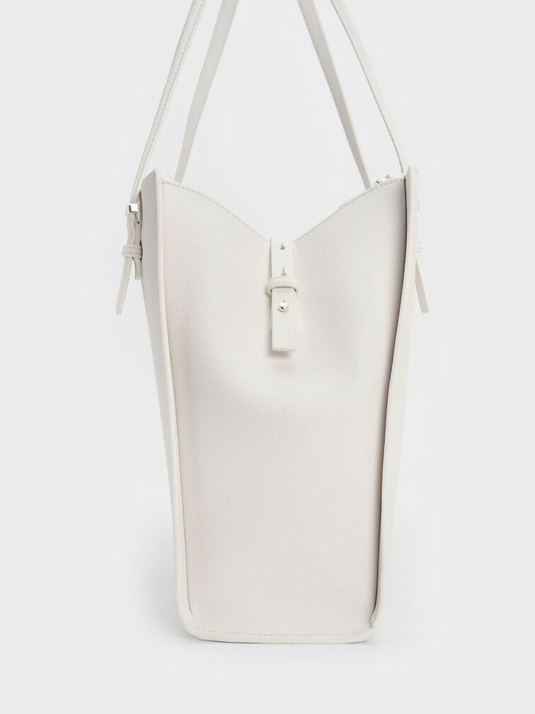 Sansa Tote Bag, White, hi-res