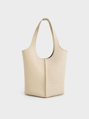 Large Arlys Tote Bag, Beige, hi-res