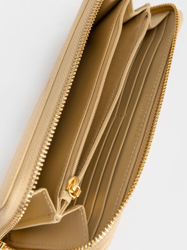 Dulcie Zip-Around Long Wallet, Beige, hi-res