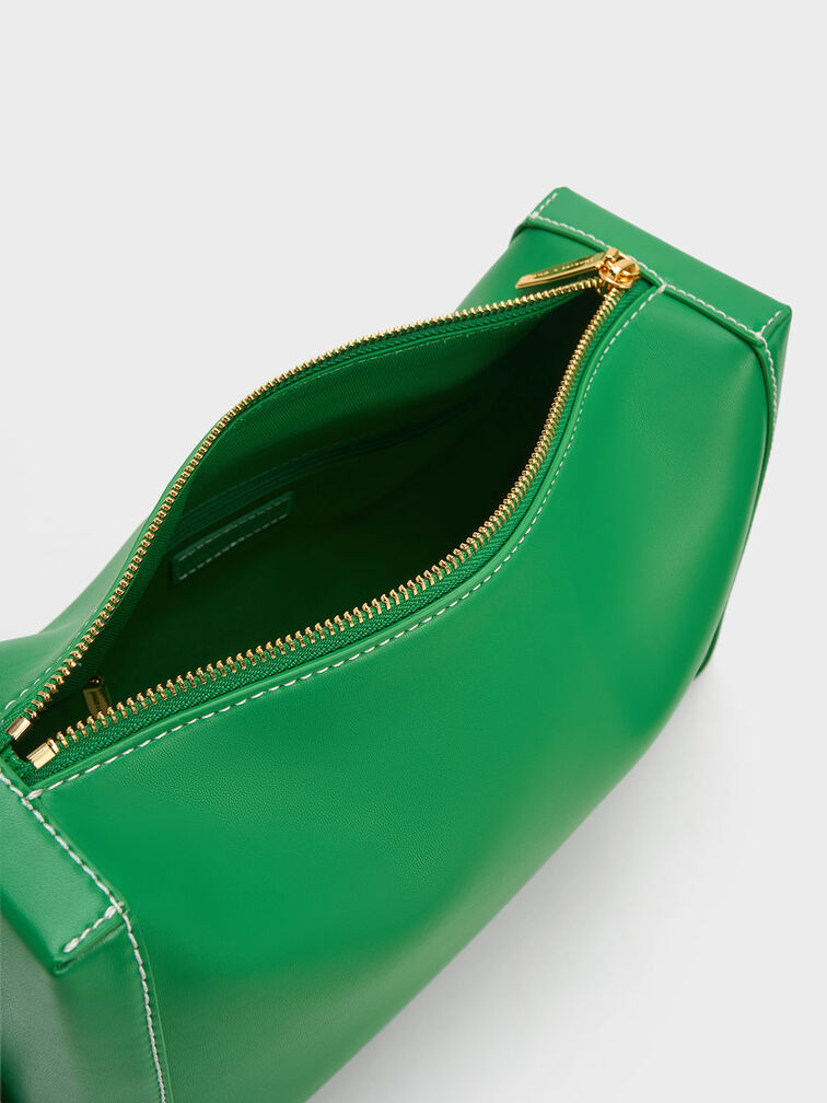 Cordele Slouchy Shoulder Bag, Green, hi-res