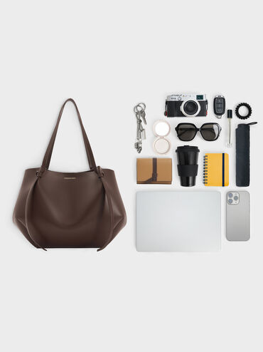 XL Calla Tote Bag, Espresso Brown, hi-res