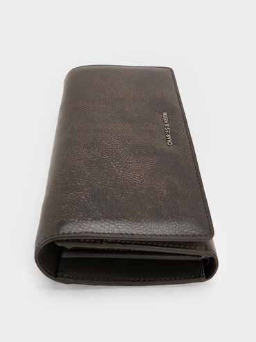 Sloane Long Wallet, Dark Brown, hi-res