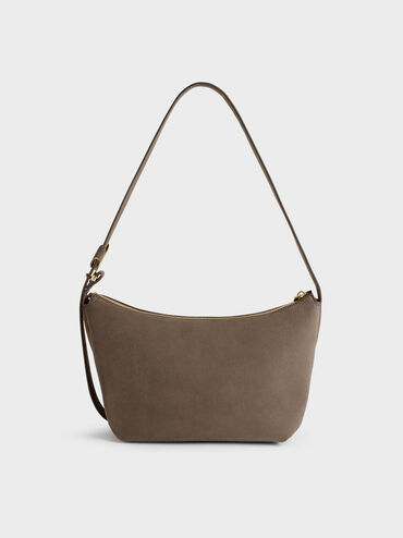 Zephyr Hobo Bag, Stone Grey, hi-res