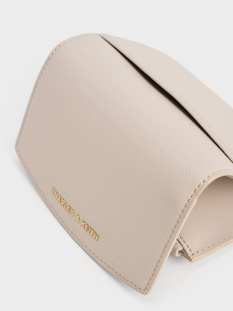 Briony Curved Flap Wallet, Oat, hi-res
