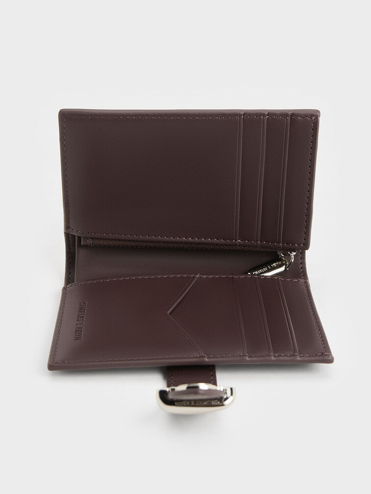 Lumen Belted Wallet, Plum, hi-res