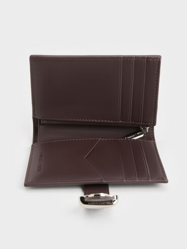 Lumen Belted Wallet, Plum, hi-res