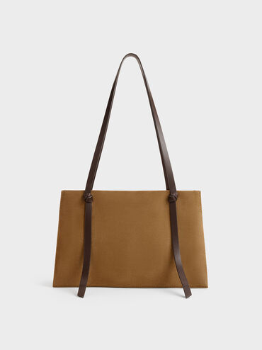 Midori Two-Tone Geometric Tote Bag, Sahara Sand, hi-res