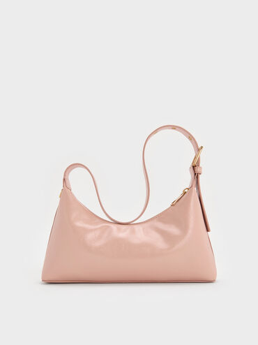 Atwood Chain-Embellished Shoulder Bag, Light Pink, hi-res