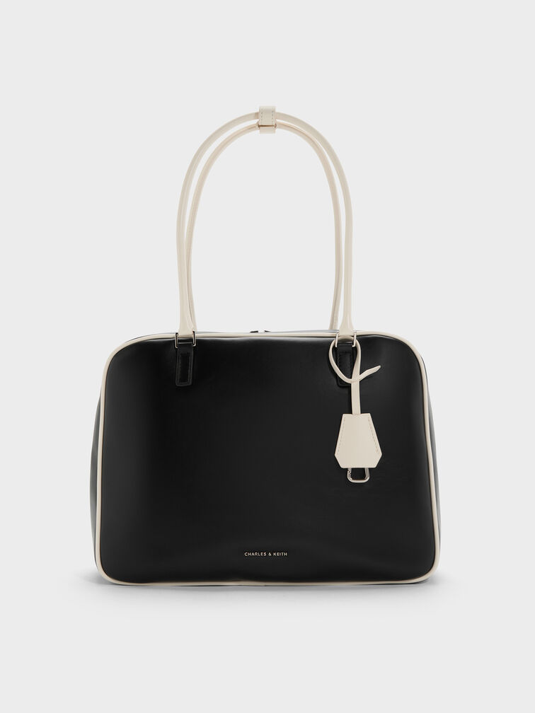 Large Sianna Two-Tone Bowling Bag, Multi, hi-res