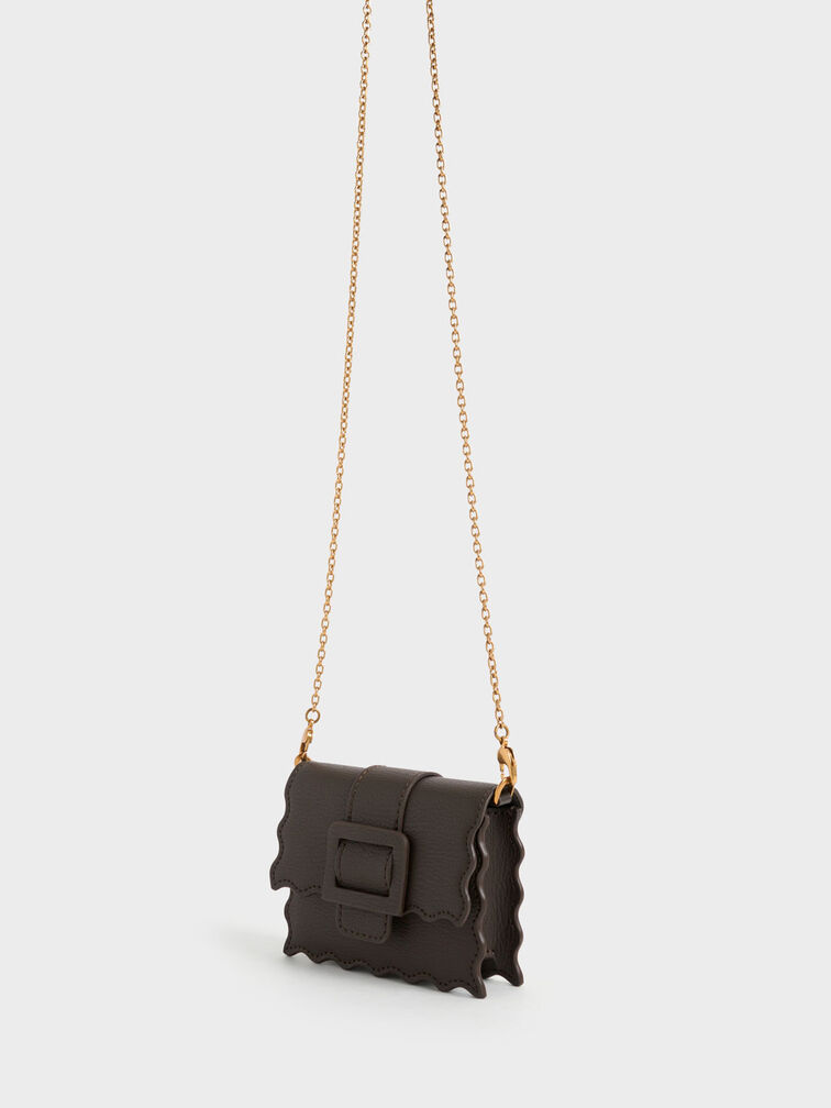 Waverly Scallop-Trim Mini Bag, Dark Moss, hi-res