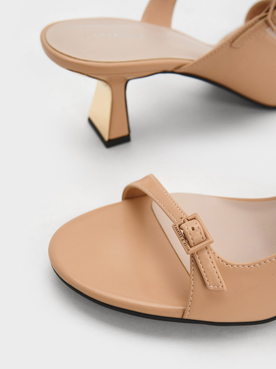 Nude strappy on sale mule