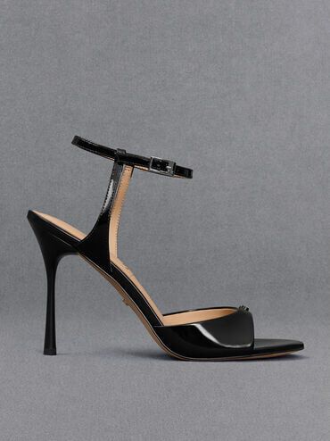 Neutral sandals heels discount