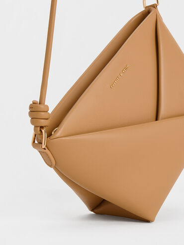 Midori Geometric Crossbody Bag, Camel, hi-res