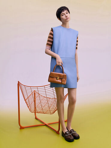 Acelynn Rope-Chain Tote Bag, Distressed Tan, hi-res