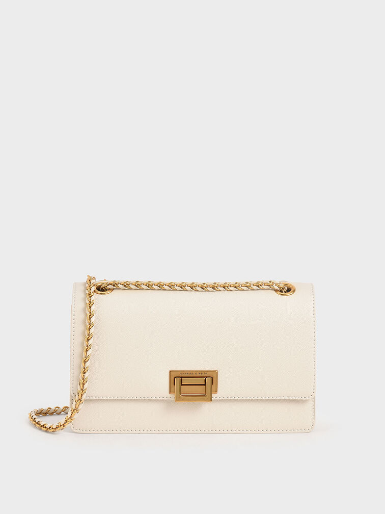Everline Braided-Strap Shoulder Bag, Cream, hi-res