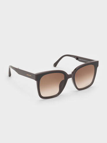 Brea Foldable Sunglasses, Espresso Brown, hi-res