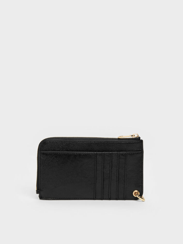 Lillith Zip-Around Wristlet, Black, hi-res