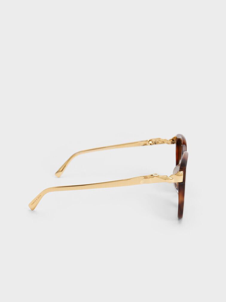 Oversized Square Acetate Sunglasses, T. Shell, hi-res