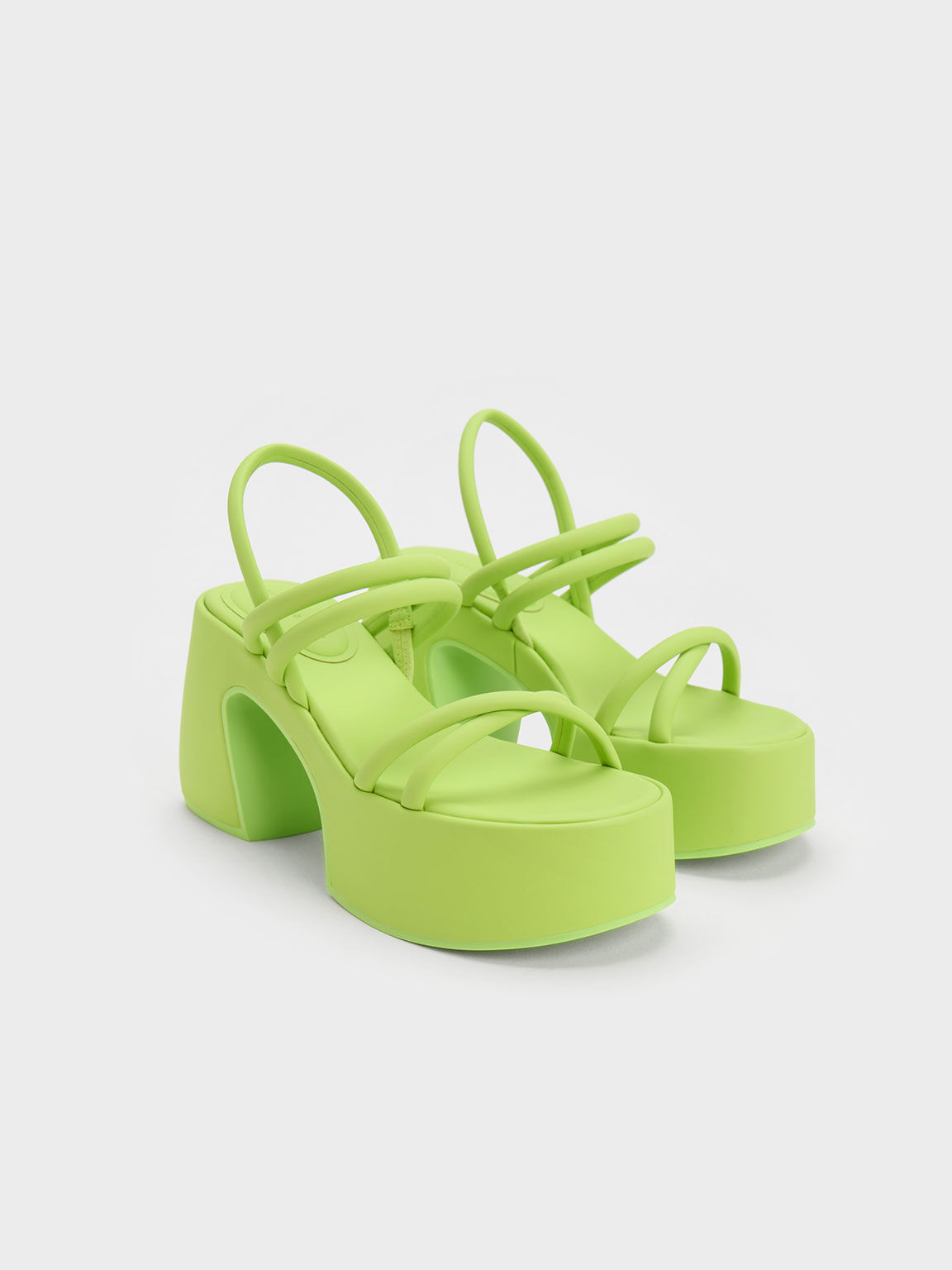 Lime platform sandals clearance