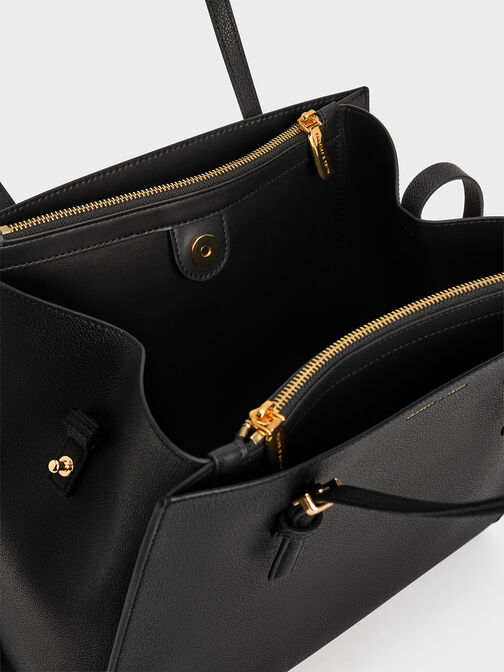 Sansa Tote Bag, Black, hi-res