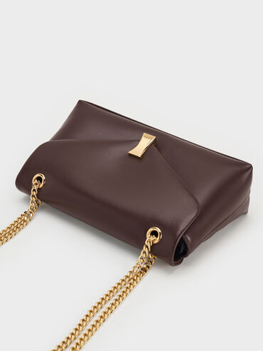 Lilibet Chain-Strap Bag, Plum, hi-res
