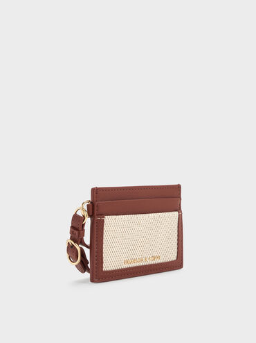 Scottie Canvas Card Holder, Brick, hi-res