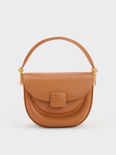 Koa Half-Moon Saddle Bag, Chocolate, hi-res