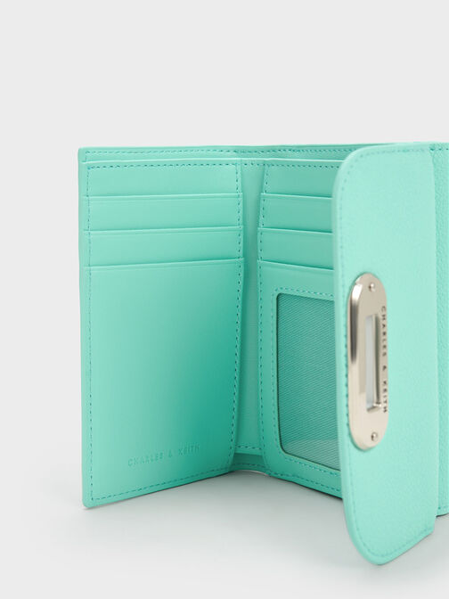 Alcott Push-Lock Wallet, Mint Green, hi-res