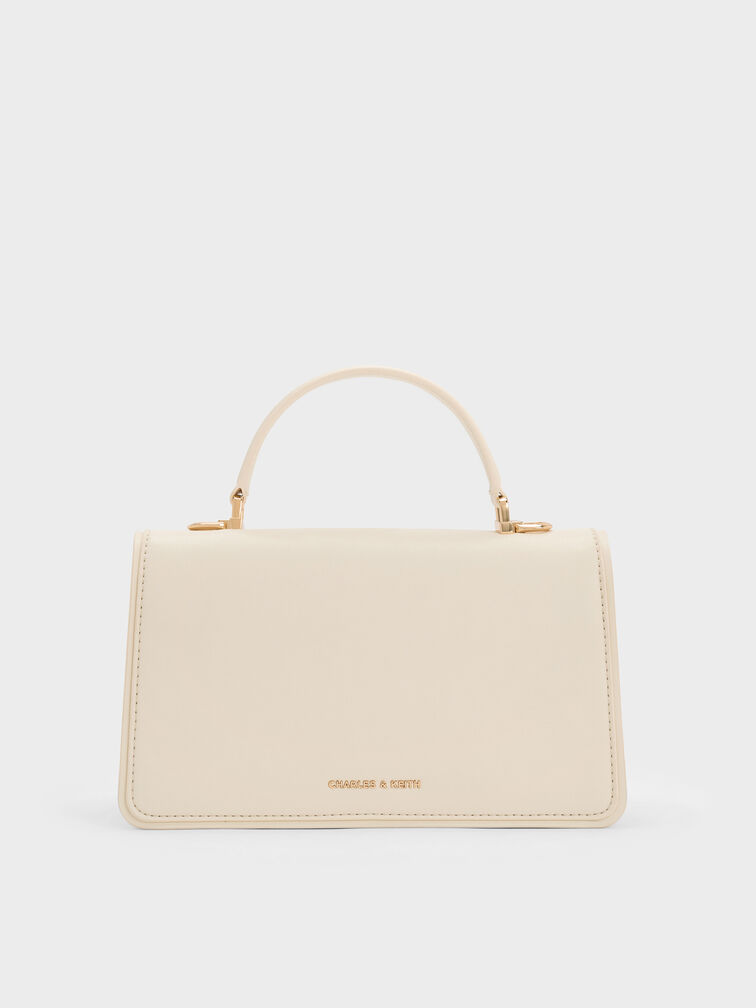 Arlet Belted Top Handle Bag, Cream, hi-res