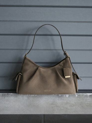 Khai Side-Pocket Shoulder Bag, Stone Grey, hi-res