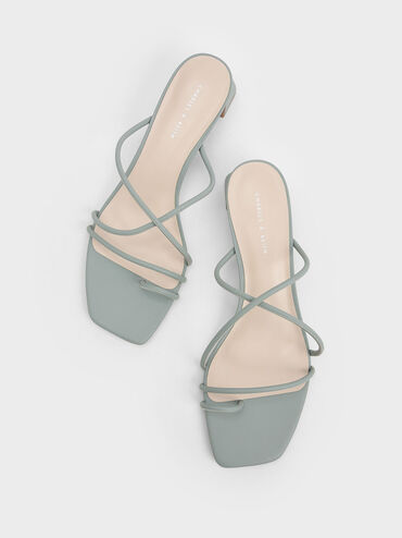 Meadow Strappy Toe Ring Sandals, Sage Green, hi-res